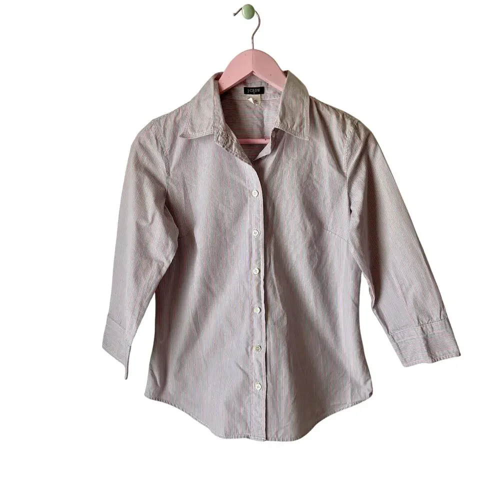 J. Crew Striped Button-Down Shirt Size Medium